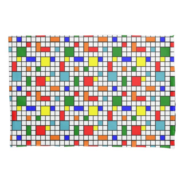 Funda De Cojín Cuadrícula de Bauhaus (Anverso)