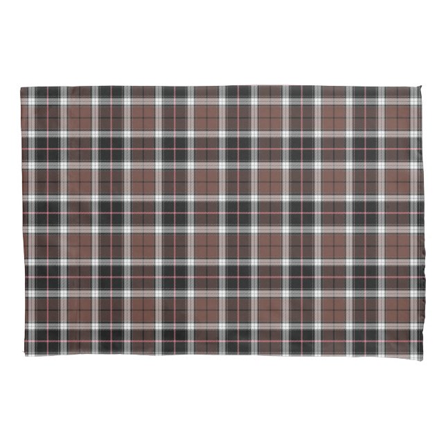 Funda De Cojín Cuadro marrón (Anverso)