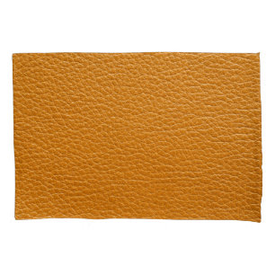 Funda De Cojín Cuero marrón, fondo de textura de cierre.