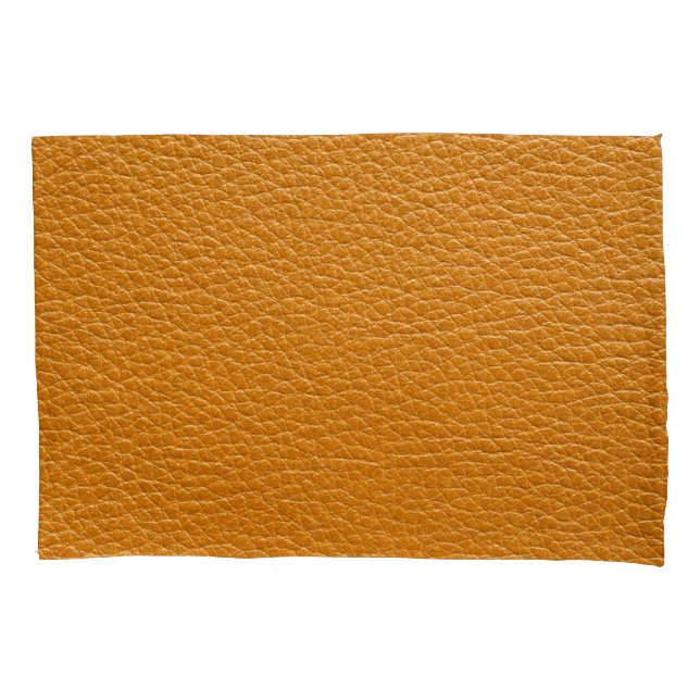 Funda De Cojín Cuero marrón, fondo de textura de cierre. (Anverso)