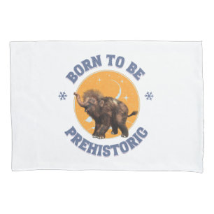 Funda De Cojín Cumpleaños divertido de mamut bebé prehistórico