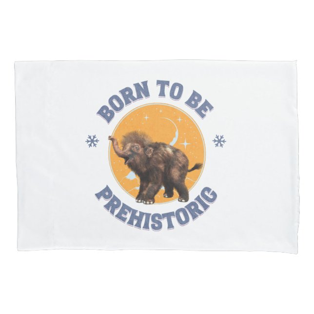 Funda De Cojín Cumpleaños divertido de mamut bebé prehistórico (Anverso)