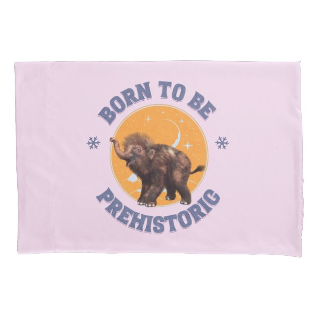 Funda De Cojín Cumpleaños divertido de mamut bebé prehistórico (Anverso)