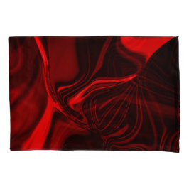 Funda De Cojín Curva y pliega el níquel rojo sobre fondo oscuro