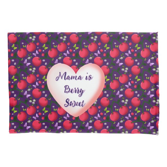 Funda De Cojín Custom and personalized Cute Cherry Butterfly  (Anverso)