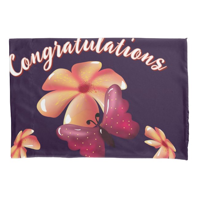 Funda De Cojín Custom and personalized floral Butterfly Pattern  (Anverso)