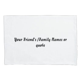 Funda De Cojín Custom Name White Pillowcases – Personalized Pillo