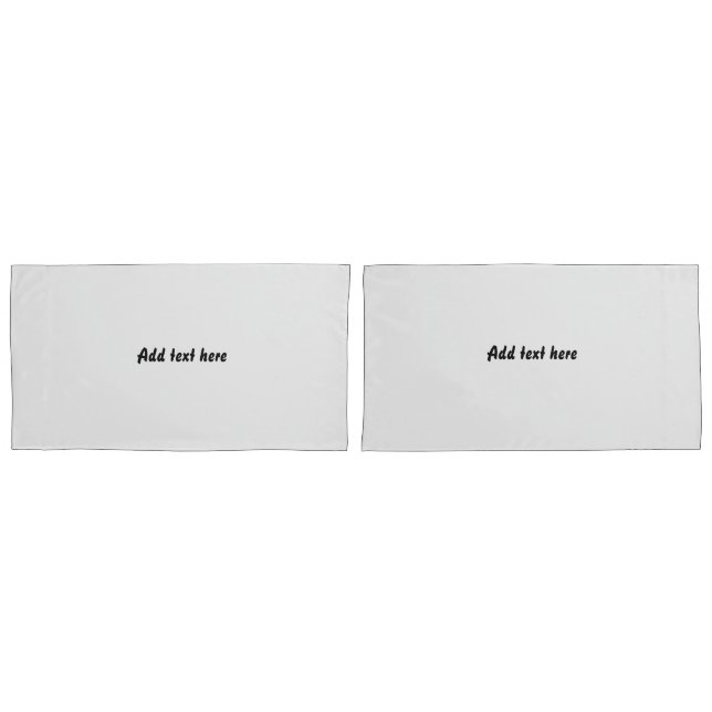Funda De Cojín Custom Quote Off Pillowcases – Personalized Bedr (Anverso - Set)