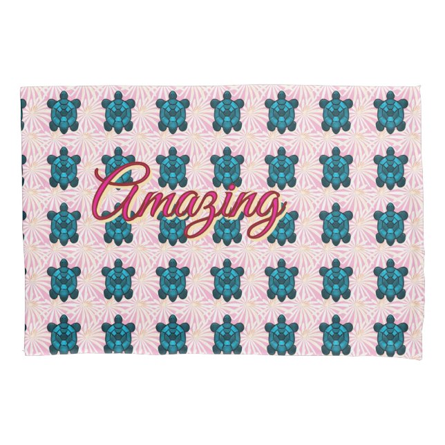 Funda De Cojín Custom turtle pattern Sherpa Blanket (Anverso)