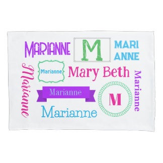 Funda De Cojín Customized Name Pillowcase for Girls