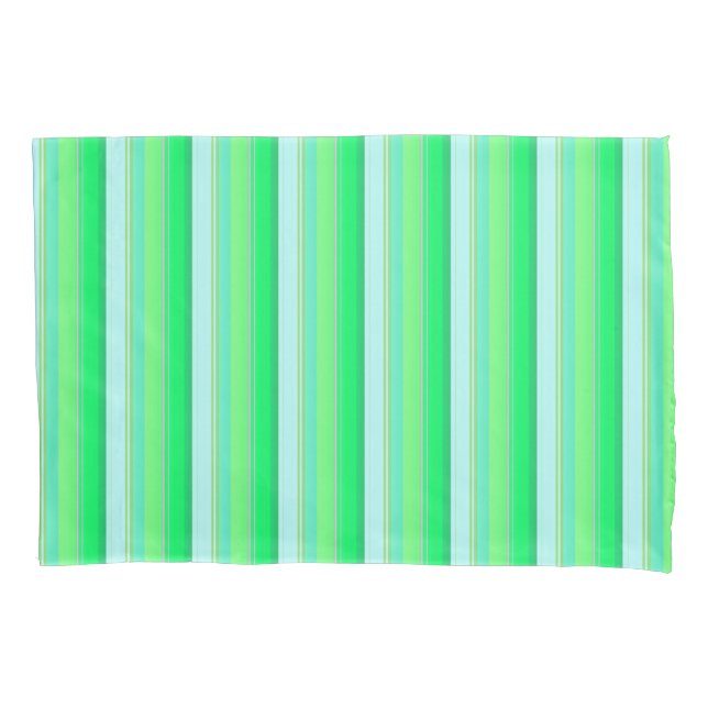 Funda De Cojín Cute aqua green stripes (Anverso-izquierdo)