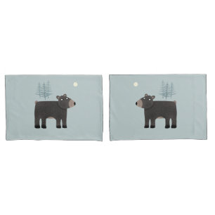 Funda De Cojín Cute Bear Woodland