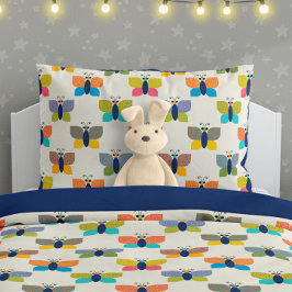 Funda De Cojín Cute Butterfly Pattern on Cream