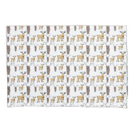 Funda De Cojín Cute Deer Buck Bull Elk Hand Drawn Kid's