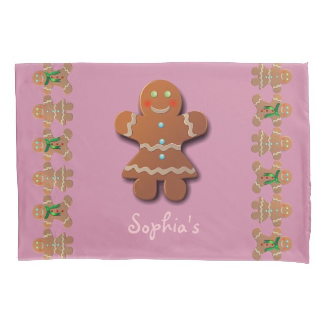 Funda De Cojín Cute Gingerbread Cookie (Anverso)