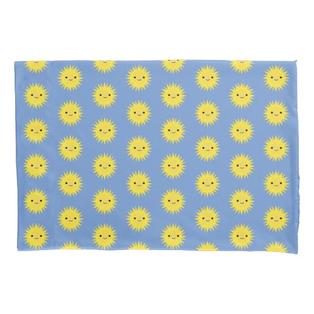 Funda De Cojín Cute Kawaii Sonriente Sun (Anverso)