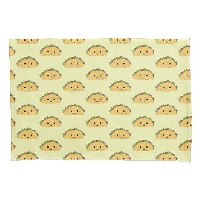 Funda De Cojín Cute Kawaii Taco (Anverso)
