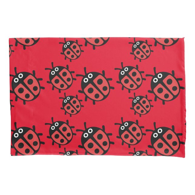 Funda De Cojín Cute Kids ladybird Family (Anverso)