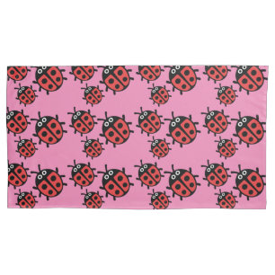 Funda De Cojín Cute Kids ladybird Family Pillowcase