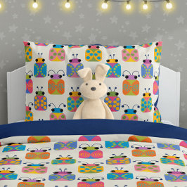 Funda De Cojín Cute Ladybug Pattern on Cream