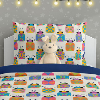 Funda De Cojín Cute Ladybug Pattern on Cream