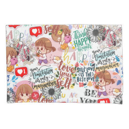 Funda De Cojín Cute Motivational – Positive Quote Kawaii 