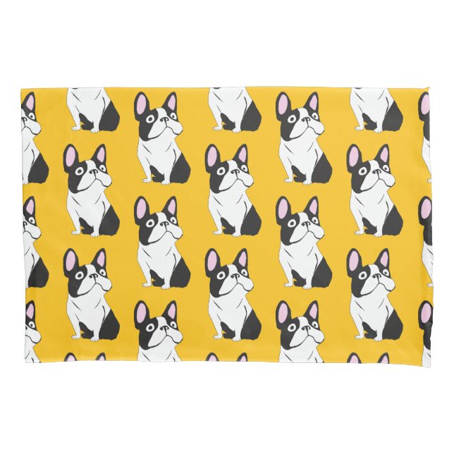 Funda De Cojín Cute Pup, yellow (Anverso)