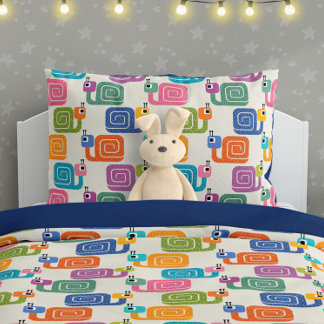 Funda De Cojín Cute Snail Pattern on Cream