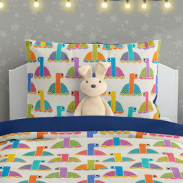 Funda De Cojín Cute Tortoise Pattern on Cream