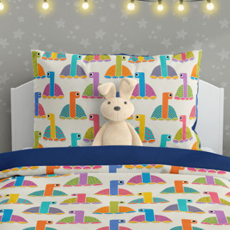 Funda De Cojín Cute Tortoise Pattern on Cream