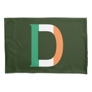 Funda De Cojín D Monograma sobrepuesto en el pccnt de bandera irl
