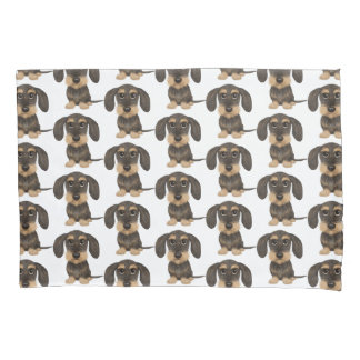 Funda De Cojín Dachshund de cabello alambrado| Perro Cute Teckel 