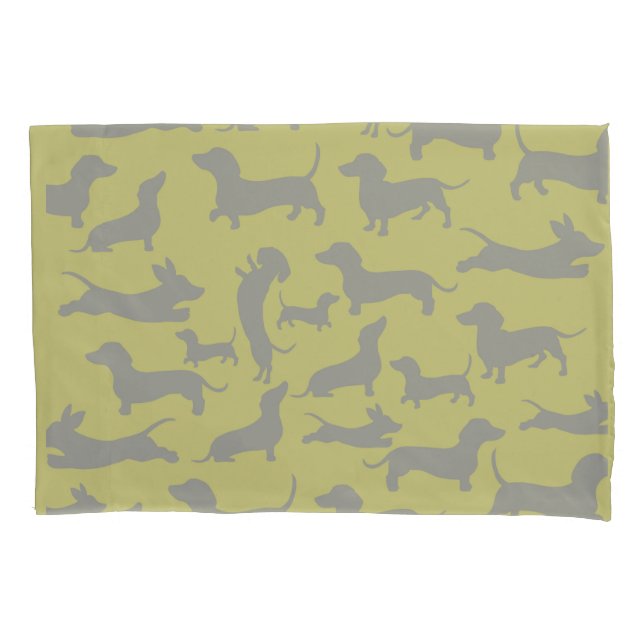 Funda De Cojín Dachshund moderno (Anverso)