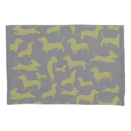 Funda De Cojín Dachshund simple moderno