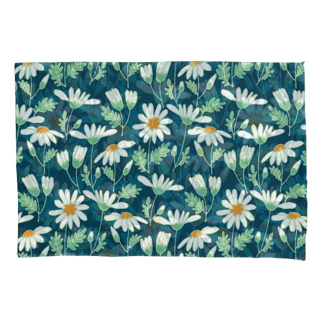 Funda De Cojín Daisy Ditsy Chamomile Impresión romántica (Anverso)
