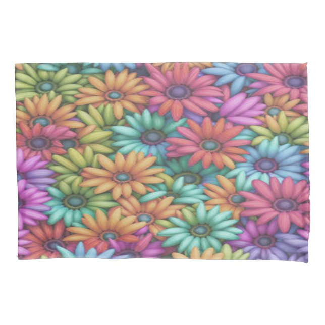 Funda De Cojín Daisy Happy #4111 - Pillowcase (Anverso-izquierdo)