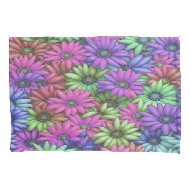 Funda De Cojín Daisy Happy #4114 - Pillowcase (Anverso-izquierdo)