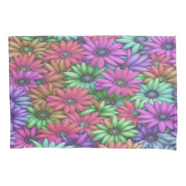 Funda De Cojín Daisy Happy #4115 - Pillowcase (Anverso-izquierdo)