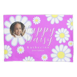 Funda De Cojín Daisy Simple Photo Violet