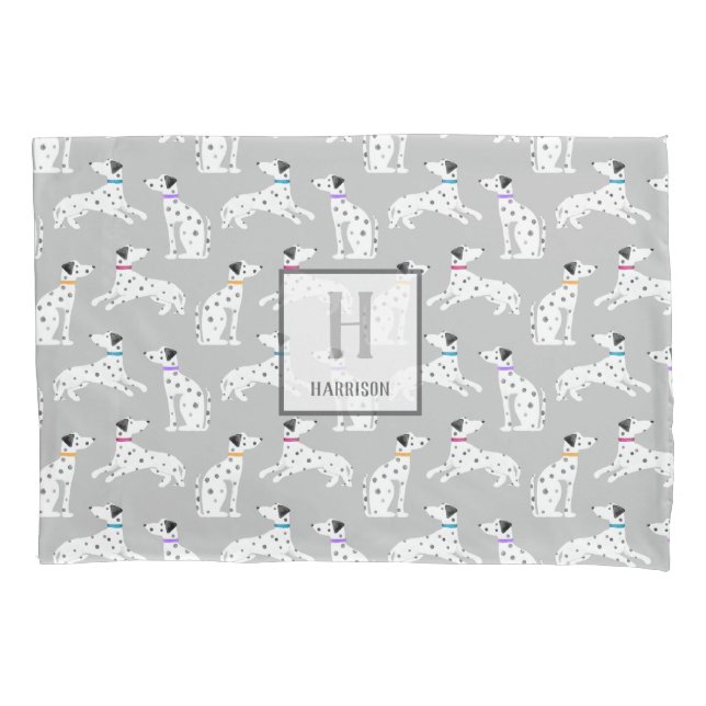 Funda De Cojín Dalmatian Dog Polka Dot Animal acuarela Niños (Anverso)