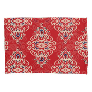 Funda De Cojín Damask Vintage: Flourish Seamless Pattern.