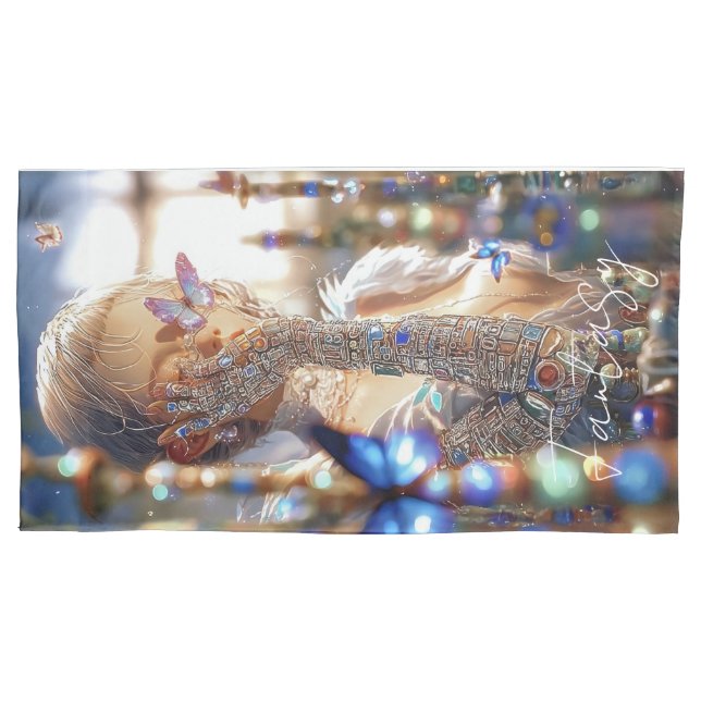 Funda De Cojín Dark Fantasy Girl -  Downtown Aesthetic (Anverso)