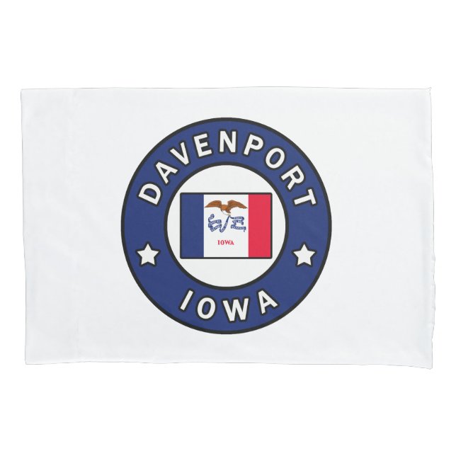 Funda De Cojín Davenport Iowa (Anverso)