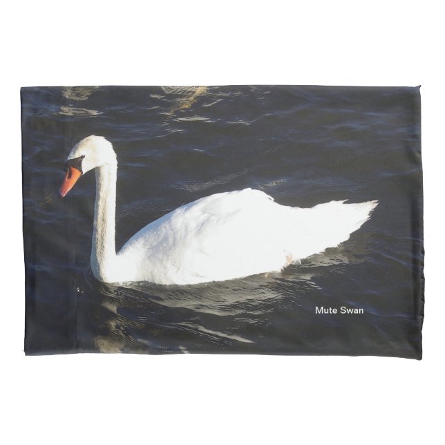 Funda de cojín de cisne mudo (Anverso)