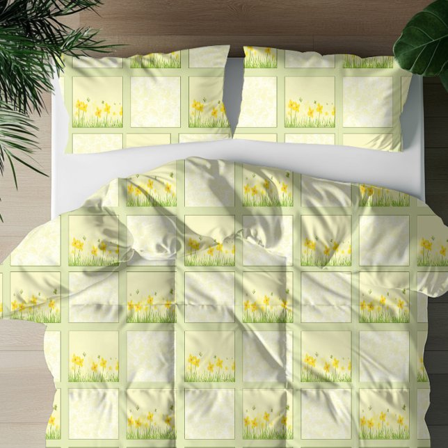 Funda de cojín de flores y mariposas (Pillowcase)
