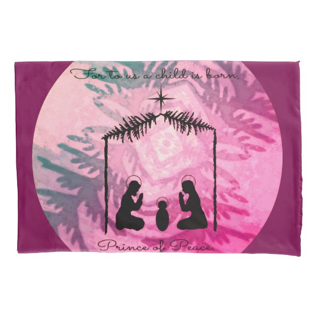 Funda de cojín de la Natividad de Navidad  (Anverso)