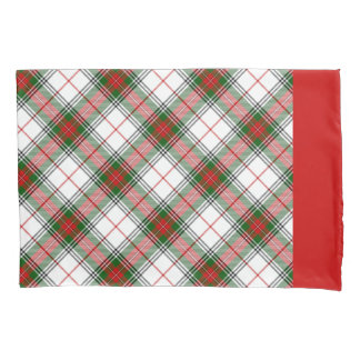 Funda De Cojín ~ de la tela escocesa del navidad personalizado