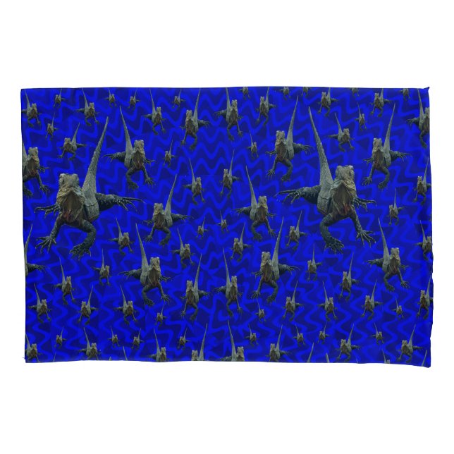 Funda de cojín de lagarto dragón barbudo (Anverso)