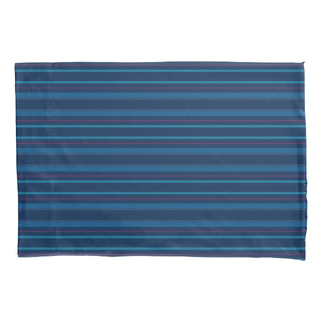 Funda de cojín de rayas de líneas azules marino Ná (Anverso)