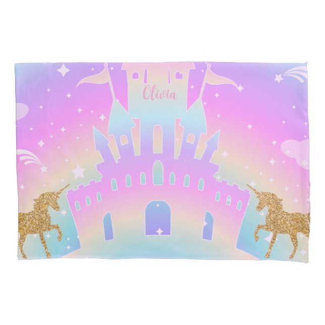 Funda de cojín de unicornio personalizada - decora (Anverso)